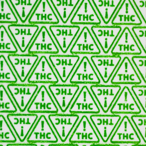 green triangles with ! thc symbols inside and a white background