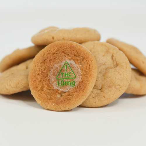 cookies marked with a green ! thc triangle with 10mg below it