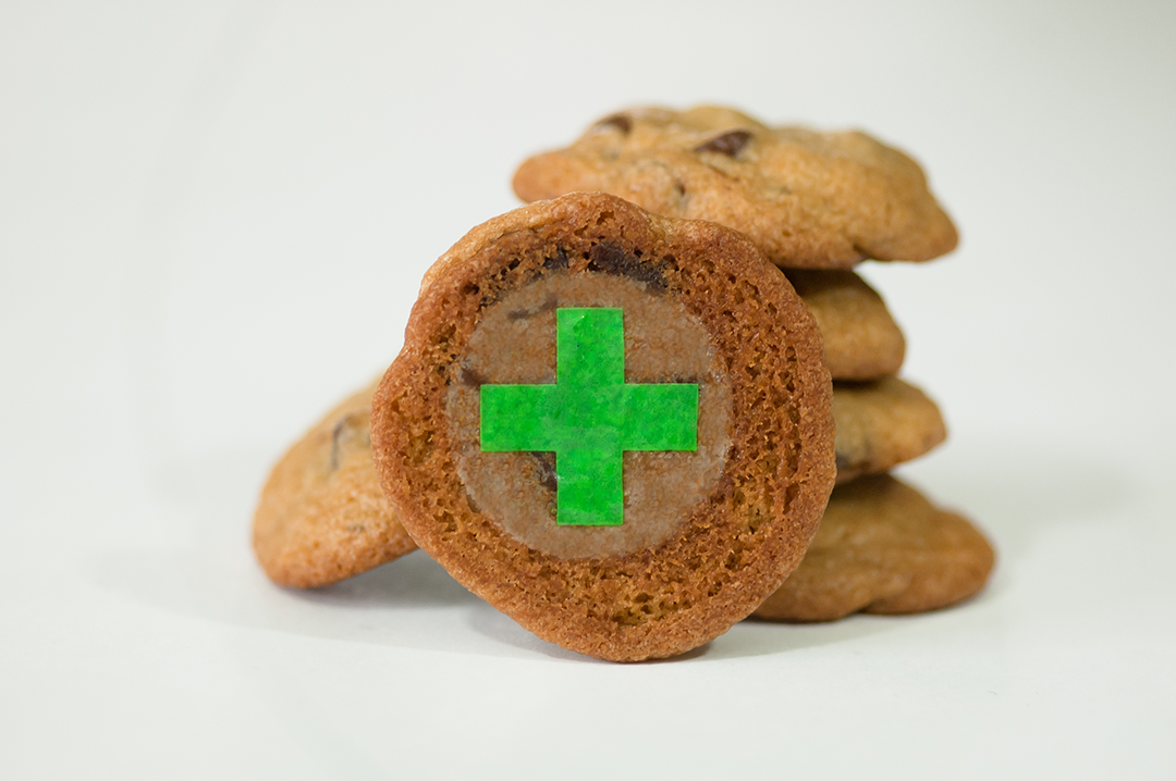 Green Cross Target for Marijuana Edibles
