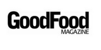 A logo for "GoodFood Magazine"